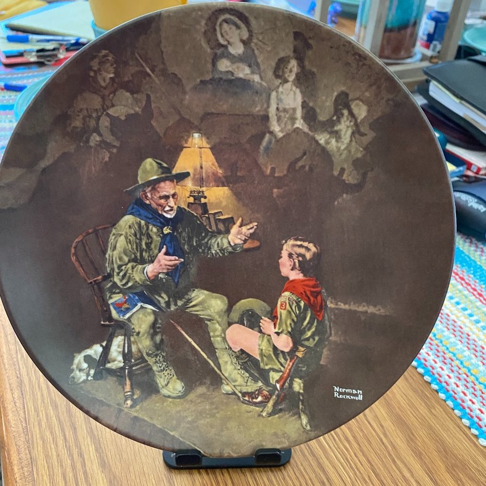 Norman Rockwell Plate - The Old Scout
